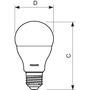 Лампочка PHILIPS Bulb E27 7-60W 230V 3000K A60/PF (929001162107) - 1