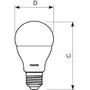Лампочка PHILIPS Bulb E27 7-60W 230V 3000K A60/PF (929001162107) - 1