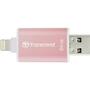 USB флеш накопитель Transcend 64GB JetDrive Go 300 Rose Gold USB 3.1/Lightning (TS64GJDG300R) - 3