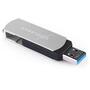 USB флеш накопитель eXceleram 64GB P2 Series Silver/Black USB 3.1 Gen 1 (EXP2U3SIB64) - 4