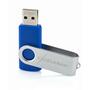 USB флеш накопитель eXceleram 32GB P1 Series Silver/Blue USB 2.0 (EXP1U2SIBL32) - 2