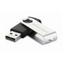 USB флеш накопитель eXceleram 32GB P1 Series Silver/Black USB 2.0 (EXP1U2SIB32) - 1