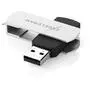 USB флеш накопитель eXceleram 8GB P2 Series White/Black USB 2.0 (EXP2U2WH2B08) - 1