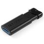 USB флеш накопитель Verbatim 64GB PinStripe Black USB 3.0 (49318) - 2