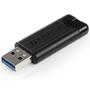 USB флеш накопитель Verbatim 64GB PinStripe Black USB 3.0 (49318) - 3