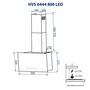 Вытяжка кухонная Minola HVS 6444 BL 800 LED - 3