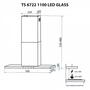 Вытяжка кухонная Minola TS 6722 I/BL 1100 LED GLASS - 3
