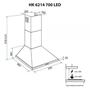 Вытяжка кухонная Minola HK 6214 BL 700 LED - 3