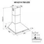 Вытяжка кухонная Minola HK 6214 WH 700 LED - 3