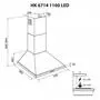 Вытяжка кухонная Minola HK 6714 I 1100 LED - 3