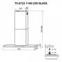 Вытяжка кухонная Minola TS 6722 BL 1100 LED GLASS - 3