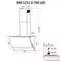 Вытяжка кухонная Perfelli DNS 5252 D 700 WH LED - 10