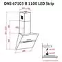 Вытяжка кухонная Perfelli DNS 67103 B 1100 BL LED Strip - 5