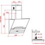 Вытяжка кухонная Perfelli DNS 6733 B 1100 BL/I LED Strip - 6
