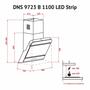 Вытяжка кухонная Perfelli DNS 9723 B 1100 BL LED Strip - 6