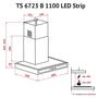 Вытяжка кухонная Perfelli TS 6723 B 1100 I/BL LED Strip - 7