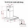 Вытяжка кухонная Perfelli TS 9723 B 1100 I/BL LED Strip - 7