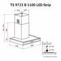 Вытяжка кухонная Perfelli TS 9723 B 1100 I/BL LED Strip - 7