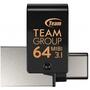 USB флеш накопитель Team 64GB M181 Black USB 3.1/Type-C (TM181364GB01) - 1