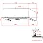 Вытяжка кухонная Weilor PBS 52300 GLASS WH 1000 LED Strip - 10