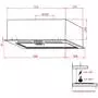 Вытяжка кухонная Weilor PBS 52300 GLASS WH 1000 LED Strip - 10