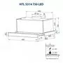 Вытяжка кухонная Minola HTL 5314 I 750 LED - 3