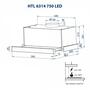 Вытяжка кухонная Minola HTL 6314 BL 750 LED - 3