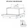 Вытяжка кухонная Minola HTL 6734 WH 1100 LED GLASS - 3
