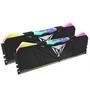 Модуль памяти для компьютера DDR4 16GB (2x8GB) 3200 MHz Viper RGB Black Patriot (PVR416G320C6K) - 1