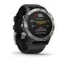 Смарт-часы Garmin Fenix 6 silver with Black Band (010-02158-00) - 2