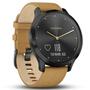 Смарт-часы Garmin Vivomove HR Premium Black / Tan Regular Black (010-01850-00/A0) - 2