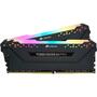 Модуль памяти для компьютера DDR4 32GB (2x16GB) 3200 MHz Vengeance RGB Pro Black Corsair (CMW32GX4M2C3200C16) - 1