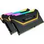 Модуль памяти для компьютера DDR4 16GB (2x8GB) 3200 MHz Vengeance RGB Pro Black Corsair (CMW16GX4M2C3200C16-TUF) - 3