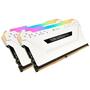 Модуль памяти для компьютера DDR4 32GB (2x16GB) 3200 MHz Vengeance RGB Pro White Corsair (CMW32GX4M2C3200C16W) - 3