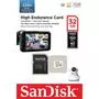 Карта памяти SanDisk 32GB microSDHC class 10 UHS-I U3 V30 High Endurance (SDSQQNR-032G-GN6IA) - 1