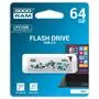 USB флеш накопитель Goodram 64GB Cl!ck White USB 2.0 (UCL2-0640W0R11) - 4