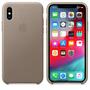 Чехол для моб. телефона Apple iPhone XS Leather Case - Taupe, Model (MRWL2ZM/A) - 1