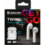 Наушники Defender Twins 630 TWS Bluetooth White (63630) - 5