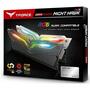 Модуль памяти для компьютера DDR4 32GB (2x16GB) 3200 MHz T-Force Night Hawk RGB Black Team (TF1D432G3200HC16CDC01) - 3