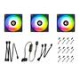 Кулер для корпуса ID-Cooling XF-12025-ARGB-TRIO (3pcs Pack) (XF-12025-ARGB-TRIO) - 2