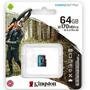 Карта памяти Kingston 64GB microSD class 10 UHS-I U3 A2 Canvas Go Plus (SDCG3/64GBSP) - 2