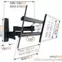 Кронштейн Vogels WALL 3450 Black (8354140) - 4
