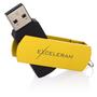 USB флеш накопитель eXceleram 16GB P2 Series Yellow2/Black USB 2.0 (EXP2U2Y2B16) - 2