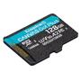 Карта памяти Kingston 128GB microSD class 10 UHS-I U3 A2 Canvas Go Plus (SDCG3/128GBSP) - 1
