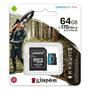 Карта памяти Kingston 64GB microSDXC class 10 UHS-I U3 A2 Canvas Go Plus (SDCG3/64GB) - 2