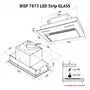 Вытяжка кухонная Perfelli BISP 7873 BL LED Strip GLASS - 3