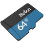Карта памяти Netac 64GB microSD class 10 UHS-I U1 (NT02P500STN-064G-S) - 3