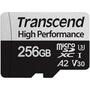 Карта памяти Transcend 256GB microSD class 10 UHS-I U3 A2 (TS256GUSD330S) - 1