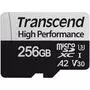 Карта памяти Transcend 256GB microSD class 10 UHS-I U3 A2 (TS256GUSD330S) - 1