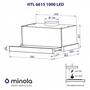 Вытяжка кухонная Minola HTL 6615 WH 1000 LED - 8